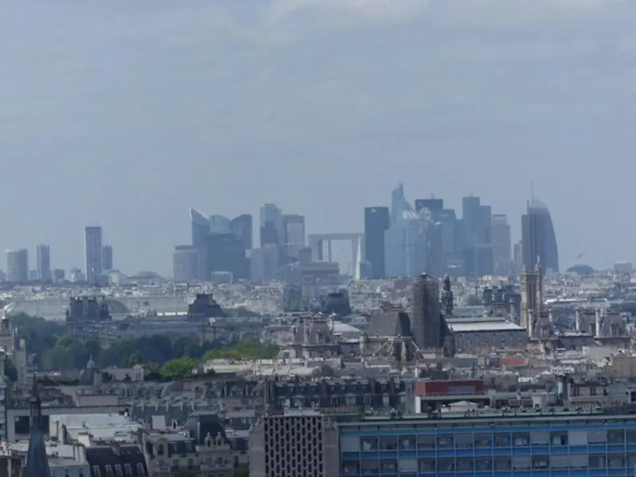 Paris Centre, Gorgeous Panorama, Terrace, Design Apartment